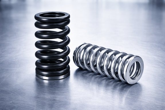 Druckfeder angelegt & geschliffen